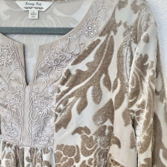 KRAZY Kat Tunic top SZ L - Picture 2 of 5
